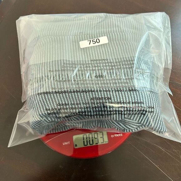 Comfy USA Blue Micro Striped Long Sleeve Asymmetrical Rayon Top Size L - Picture 13 of 13